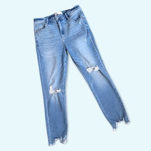 Abercrombie & Fitch Mid Rise Super Skinny Ankle Jeans
